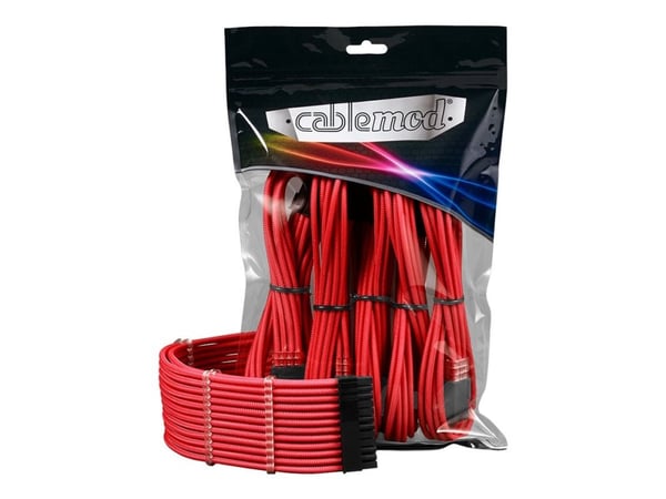 CableMod PRO ModMesh - Skjøteledningskabelsett - rød
