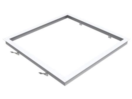TROLDTEKT FRAME FOR LED FLAT PANEL, RAL9016, As Kit, 4 jousen kanssa. Vain sivupaneelille - max. 10-12mm korkeus
