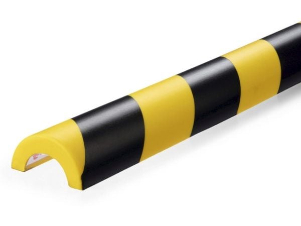 Durable 1115130, Polyuretan (PU), Svart, Gult, Avrundet, 1000 mm, 50 mm, 3 cm