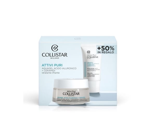 COLLISTAR SET (ATTIVI PURI HYALURONIC ACID+CERAMIDES AQUAGEL 50ML + HYALURONIC ACID+CERAMIDES AQUAGEL MOISTURIZNG LIFTING 25ML)