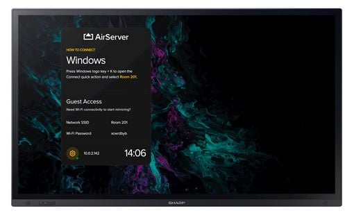 Sharp PN-LA862, interaktivt flatskjerm, 2,18 m (86"), LCD, 3840 x 2160 piksler, 24/7