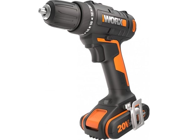 Worx WX100 boremaskin/skrutrekker 20 V 1x batteri 2 Ah