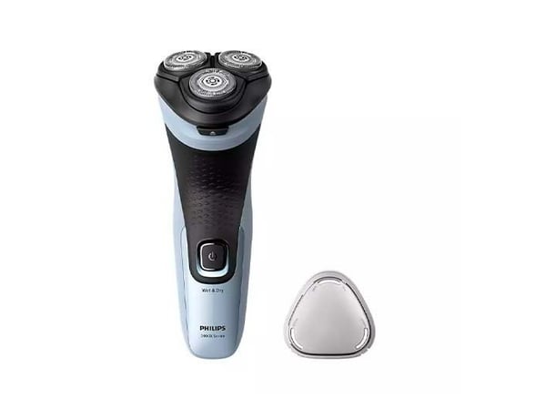 Philips Shaver 3000X Series X3003/00 Sähköparranajokone märkä- ja kuiva-ajoon, Parranajokone kääntyvällä päällä, Musta, Sininen, Akku, Nikkelimetal...