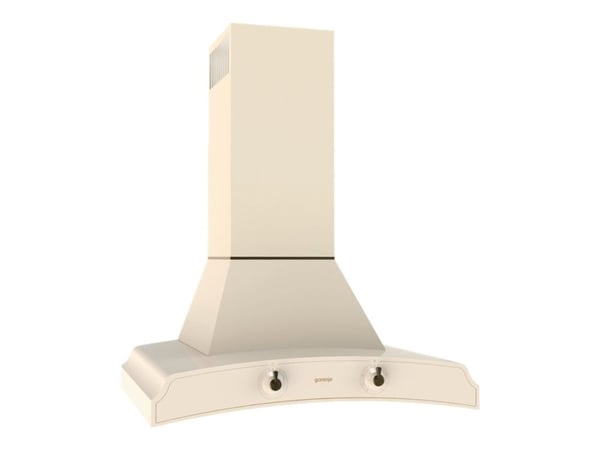 Gorenje Classico DK63MCLI - Kåpa - skorsten - bredd: 60 cm - djup: 50 cm - utsug och återcirkulering (-) - med inbyggd motor - elfenben