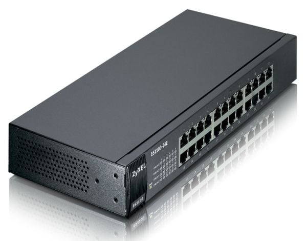 Zyxel ES-1100-24E - Switch - ikke-styrt - 24 x 10/100 - stasjonær