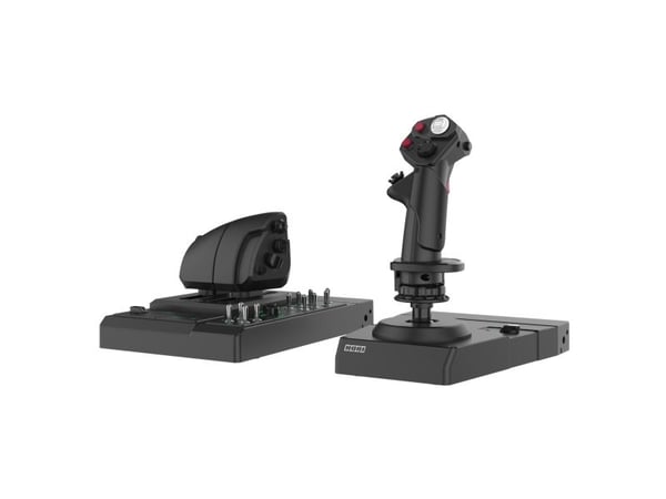 Hori HPC-045U, Joystick + motorkontrollspak, PC, Koblet med ledninger (ikke trådløs), USB, Svart, Kabel