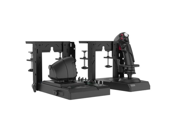 Hori HPC-045U, Joystick + motorkontrollspak, PC, Koblet med ledninger (ikke trådløs), USB, Svart, Kabel
