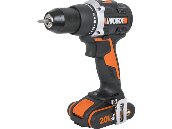 Worx WX102 20 V bor-/skrutrekker 2 x 2 Ah batteri
