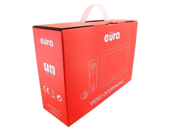 Video intercom EURA VDP-99C5 10" TFT LCD-näyttö 1024x600px WiFi RFID Musta