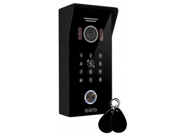 Video-intercom EURA VDP-99C5 10” TFT LCD-skærm 1024x600px WiFi RFID Sort