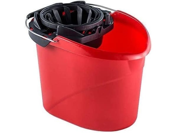 bøtte med dreneringsfunksjon Okko, 16 l, sort/rød