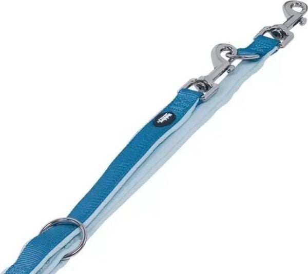 Nobby 80528-32, Hund, Dubbelkoppel, Blå, Sladd, Nylon, XS-S