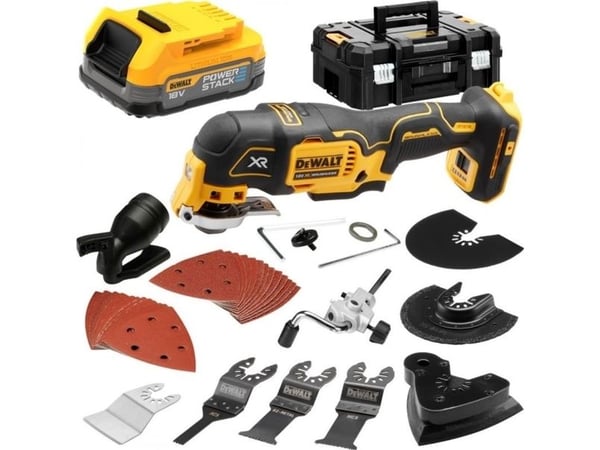 DEWALT mångsidigt verktyg 18V DCS356E1T 1x1,7Ah POWERSTACK, utan laddare, TSTAK