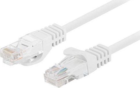 Lanberg - Koblingskabel - RJ-45 (hann) til RJ-45 (hann) - 5.4 mm - UTP - CAT 6 - rund, uten hindringer, flertrådet - hvit, RAL 9010 (en pakke 10)
