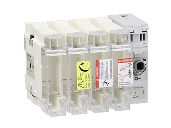 Schneider Electric GS2J, 4P, 750 V, 8 kV, 50/60 hz, 100 A, 850 ° C