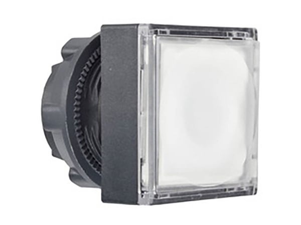 Schneider Electric ZB5, Nappi, Valkoinen, Universal LED, IP66, IK05, 18 g