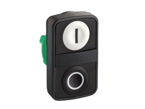 Schneider Electric ZB5, Nappi, Valkoinen, IP66, IK03, 23 g, 25 g