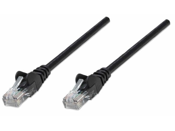 Intellinet Cat5e UTP 10.0m 5 Pack, 10 m, Cat5e, U/UTP (UTP), RJ-45, RJ-45, Svart