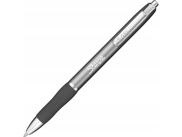 Sharpie 2162643, Uttrekkbar gelépenn, Sort, Kromfarget, Grå, Rosegull, Metall, Medium, Rund
