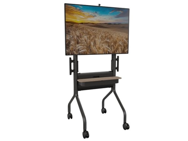Chief Voyager Height Adjustable AV TV Cart - For LCD Displays 50-70" - Black - Vagn - för platt panel/videokonferenssystem - svart - skärmstorlek: ...