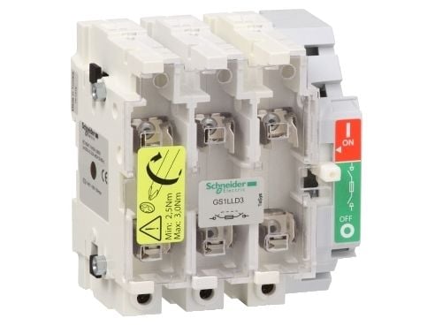 Schneider Electric GS1 L, 3P, 750 V, 8 kV, 50/60 Hz, 125 A, 850 °C Schneider Electric GS1 L, 3P, 750 V, 8 kV, 50/60 Hz, 125 A, 850 °C