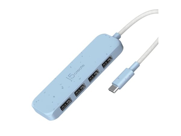 j5create JCH341EC - Hub - miljøvennlig, USB-C - 4 x USB 3.2 Gen 2 - stasjonær