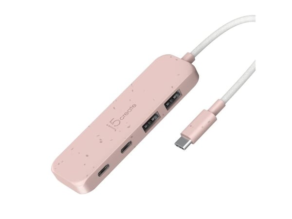 j5create JCH342ER - Hub - miljøvennlig, USB-C - 2 x USB 3.2 Gen 2 + 2 x USB-C 3.2 Gen 2 - stasjonær