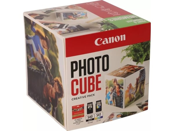 Canon Photo Cube Creative Pack - Blank - 2-pack - svart, farge (cyan, magenta, gul) - original - grønn - blekkpatron/papirsett - for PIXMA TS5150, ...