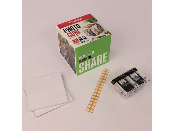 Canon Photo Cube Creative Pack - Blank - 2-pack - svart, farge (cyan, magenta, gul) - original - grønn - blekkpatron/papirsett - for PIXMA TS5150, ...