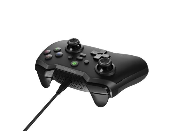 Genesis Mangan 300 - Håndkonsoll - 19 knapper - kablet - svart - for Asus Rog Ally, Nintendo Switch, Steam Deck, PC, Android