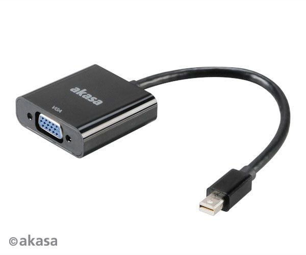 Akasa AK-CBDP07-20BK, DVI-utgång, DisplayPort-utgång, 1, VGA-utgång (D-Sub), 1920 x 1200 pixlar