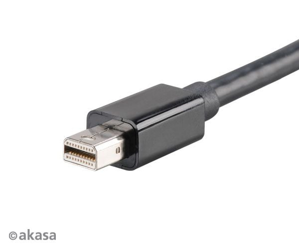 Akasa AK-CBDP07-20BK, DVI-utgang, DisplayPort-utgang, 1, VGA (D-Sub)-utgang, 1920 x 1200 piksler