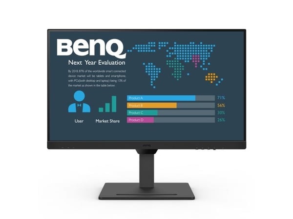 BenQ BL2790QT - LED-skjerm - 27" - 2560 x 1440 2K @ 75 Hz - IPS - 350 cd/m² - 1000:1 - 5 ms - HDMI, DisplayPort, USB-C - høyttalere