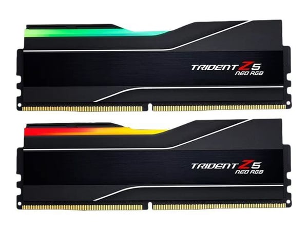 G.Skill Trident Z5 Neo RGB - DDR5 - sett - 48 GB: 2 x 24 GB - DIMM 288-pin - 6000 MHz / PC5-48000 - CL40 - 1.35 V - ikke-bufret - on-die ECC - matt...