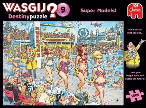 Dėlionė Jumbo Spiele Jumbo Wasgij Destiny 9 Super Models ! 1000 osaa Puzzle (81931)