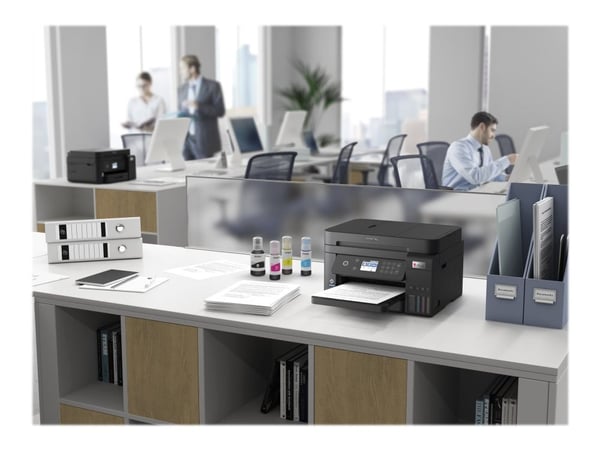 Epson EcoTank ET-3850 - Multifunksjonsskriver - farge - ink-jet - A4/Legal (medie) - opp til 15.5 spm (trykking) - 250 ark - LAN, Wi-Fi