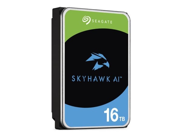 Seagate SkyHawk AI ST16000VE004 - Harddisk - 16 TB - intern - 3.5" - SATA 6Gb/s - buffer: 512 MB - med 3-års Seagate Rescue Data Recovery