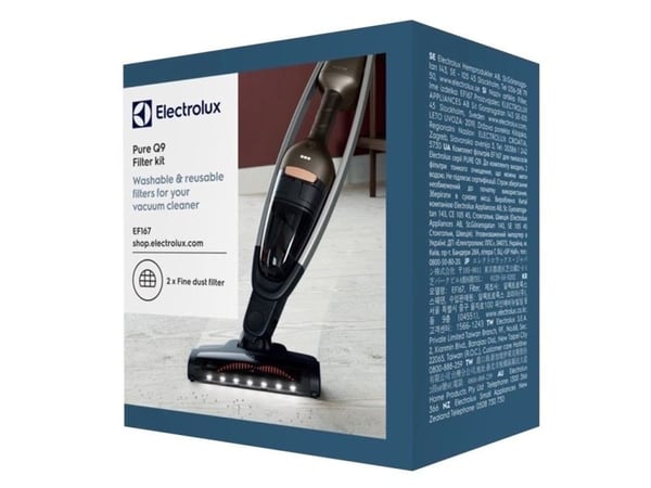 Electrolux EF167, Skaftdammsugare, Filter, Svart, Vit, Electrolux, PureQ9, Låda