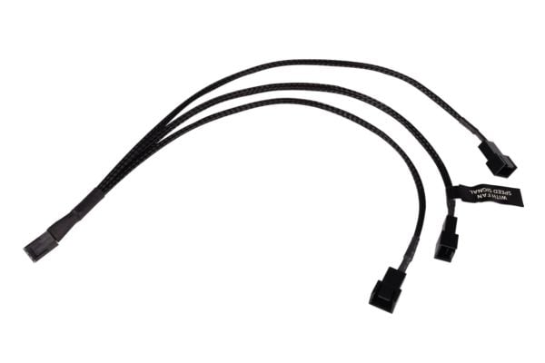 Alphacool 18693, 0,3 m, 3-pin, 3 x Fan (3-pin), Hunkjønn, Hankjønn, Rett