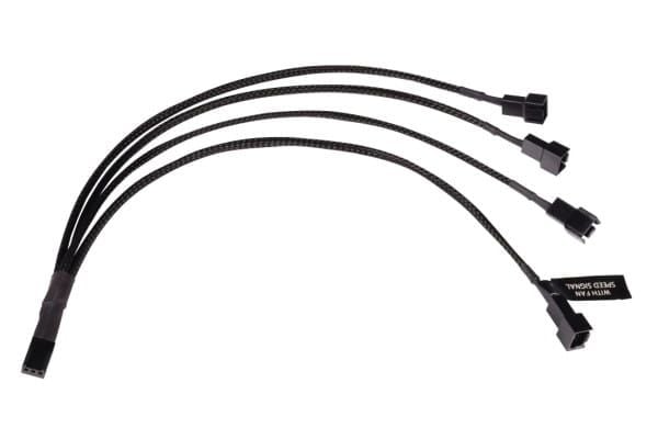 Alphacool Y-jakaja 3-nastainen 4x 3-nastaiseen 30cm (18695)