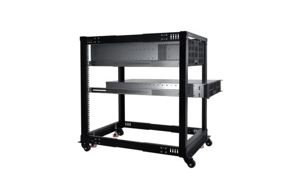 Alphacool ES 19" Open Frame palvelinteline 15U säädettävä syvyys (13736)