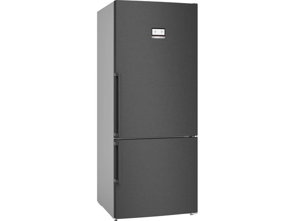 Bosch Serie 6 KGN76AXDR, 526 l, Ikke-frost (kjøleskap), SN-T, 10 kg/24t, D, Svart
