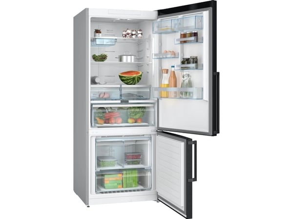 Bosch Serie 6 KGN76AXDR, 526 l, Ikke-frost (kjøleskap), SN-T, 10 kg/24t, D, Svart