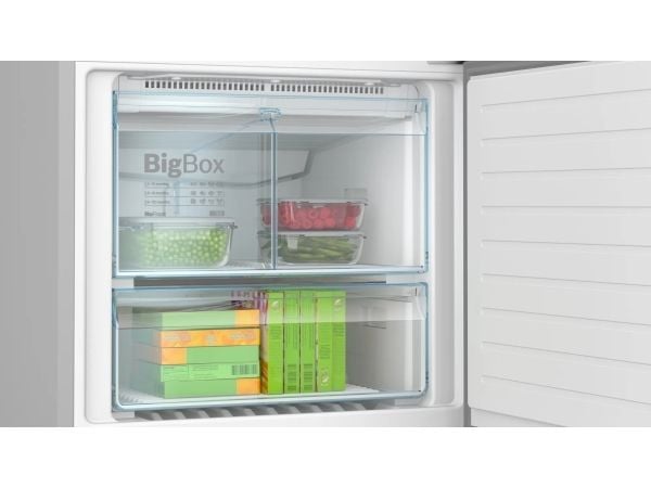 Bosch Serie 6 KGN76AXDR, 526 l, Ikke-frost (kjøleskap), SN-T, 10 kg/24t, D, Svart