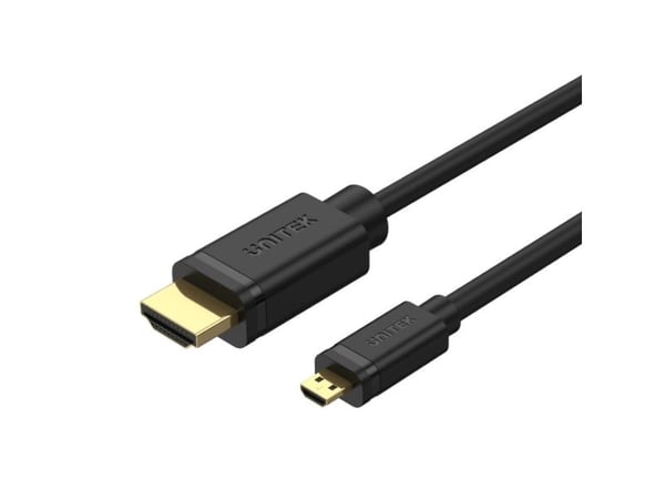 UNITEK Y-C182 HDMI-kabel 2 m HDMI Type D (Mikro) HDMI Type A (Standard) Svart