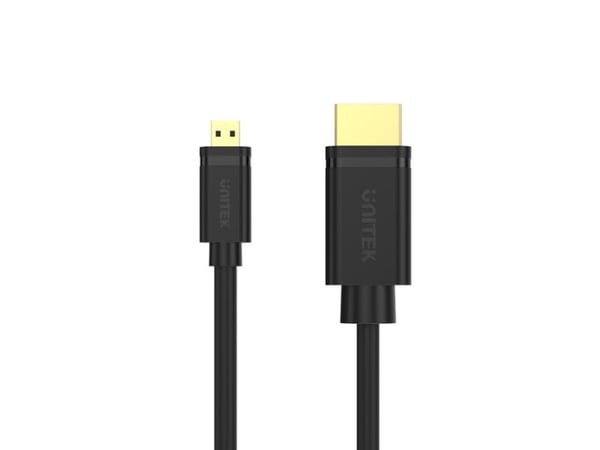 UNITEK Y-C182 HDMI-kabel 2 m HDMI Type D (Mikro) HDMI Type A (Standard) Svart