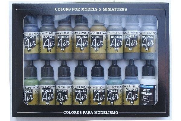 Model Air WWII British RAF & FAA färgsats 16x18ml