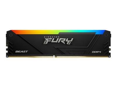 Kingston Technology FURY Beast 64GB 3200MT/s DDR4 CL16 DIMM (4 kpl:n pakkaukset) RGB, 64 GB, 4 x 16 GB, DDR4, 288-pin DIMM