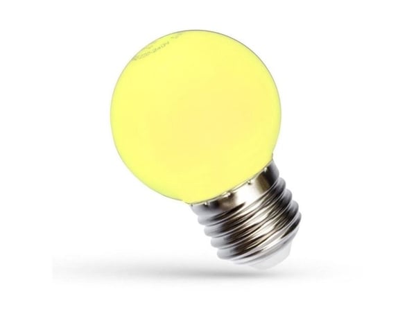 LED-pære Spectrum P45 E27 1W 20LM gul