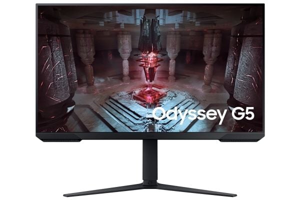 Samsung Odyssey G5 S27DG500EU - G50D Series - LED-skjerm - gaming - 27" - 2560 x 1440 QHD @ 180 Hz - IPS - 350 cd/m² - 1000:1 - DisplayHDR 400 - 1 ...